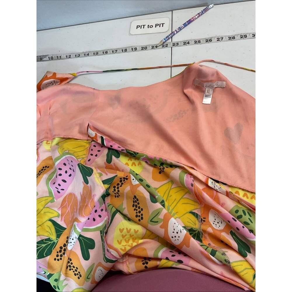 Hutch x Anthropologie Colorful Fruit Print High Low Dress - Picture 11 of 12